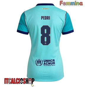 Barcelona Pedri Gonzalez #8 Terza Maglia Femmina 2026-27 Manica Corta